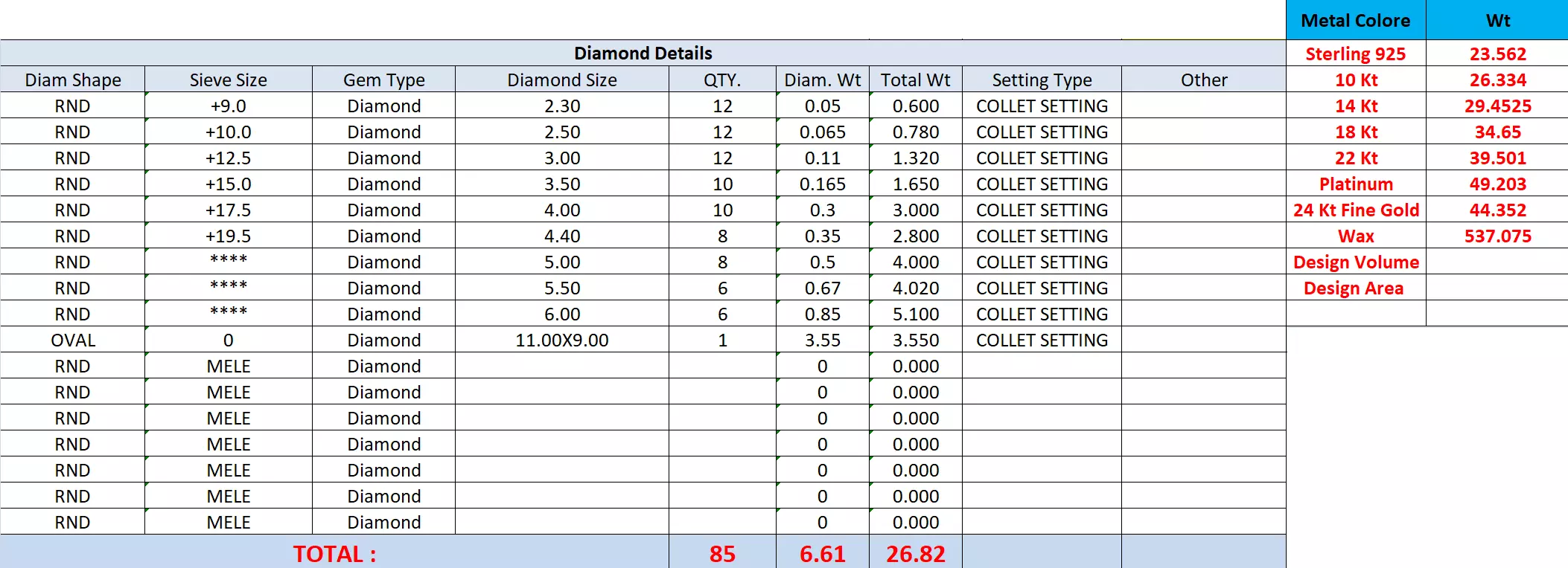 Diamond Necklace 3dm stl renders animation videos details  3D print model_13