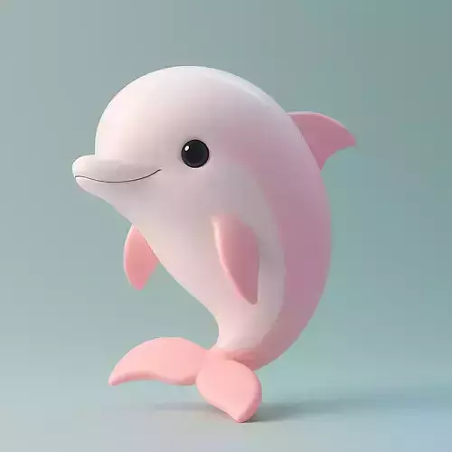 Cartoon Dolphin 3d print