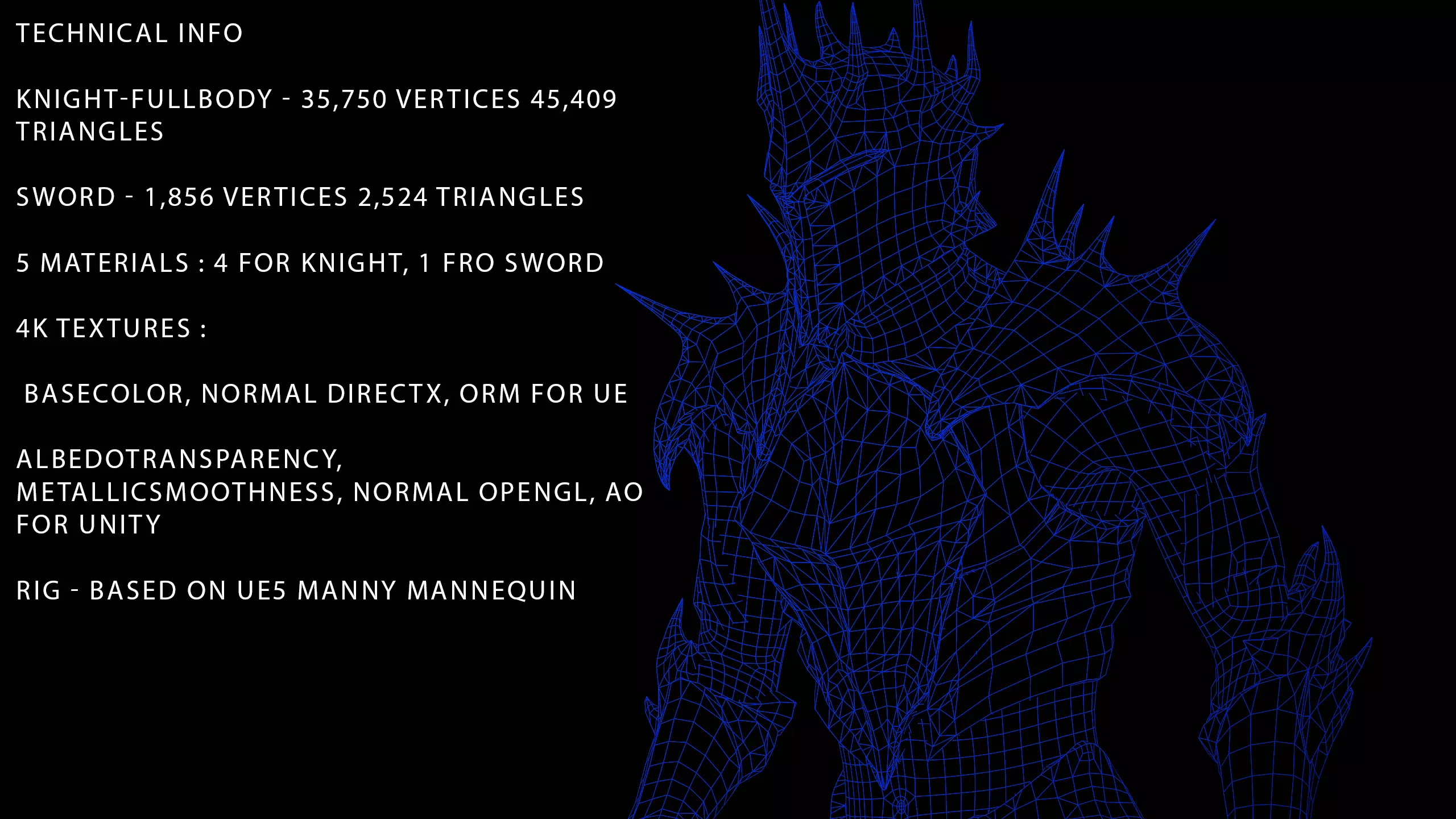 Dark Lord Armor Game Ready Low-poly 3D model_13