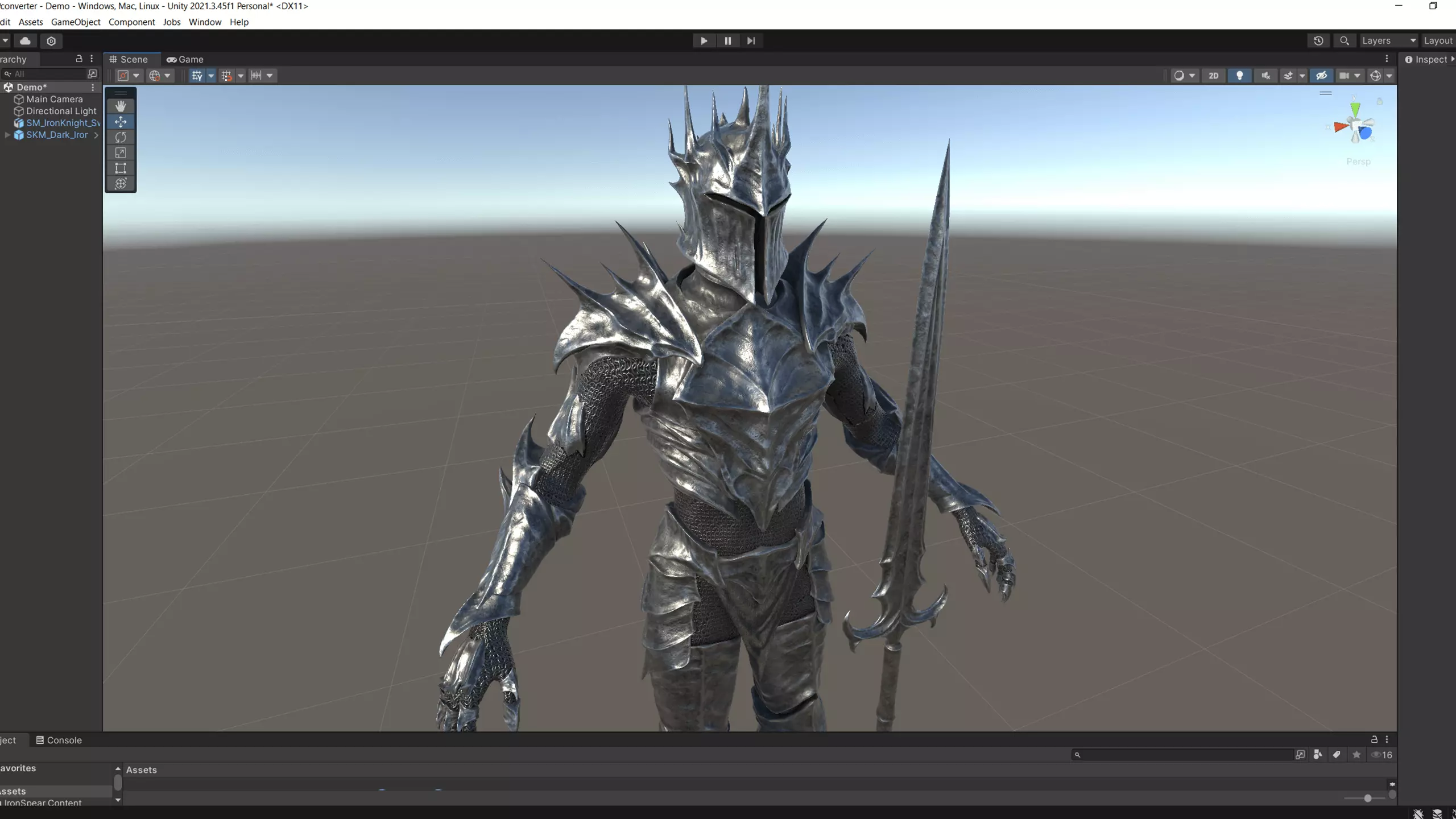 Dark Lord Armor Game Ready Low-poly 3D model_21