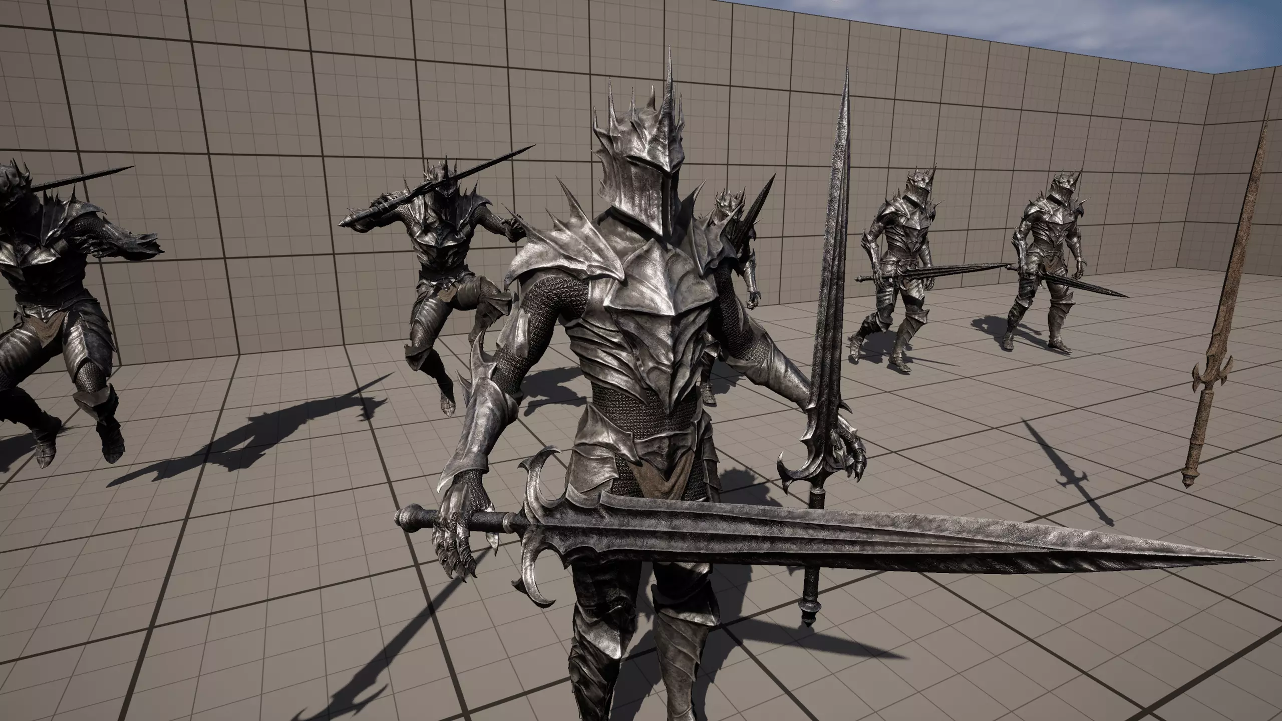 Dark Lord Armor Game Ready Low-poly 3D model_15
