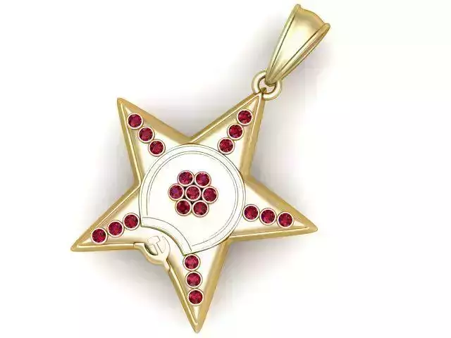 Star Pendant   3d printable model 