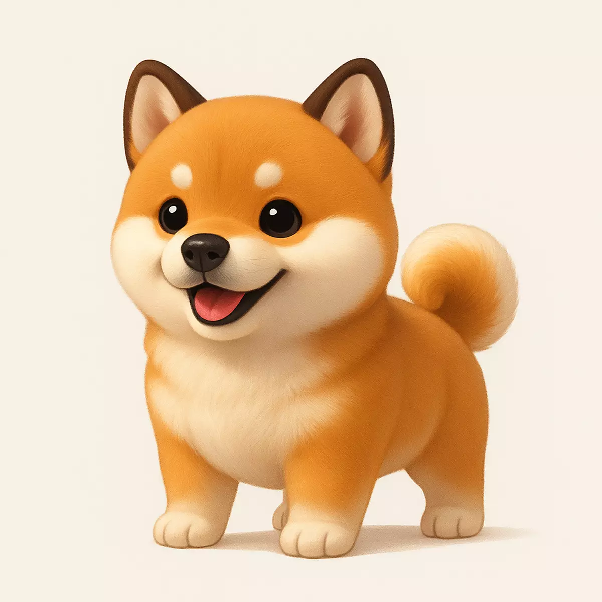 Cute Shiba Inu Dog 3D print model