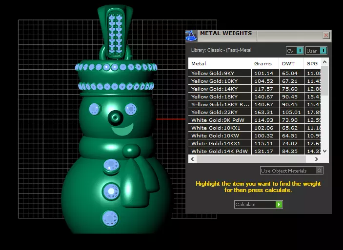 Christmas Snowman Pendant 3D print model_7