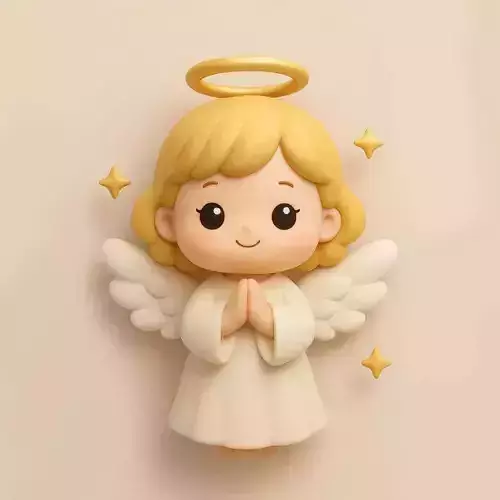 Cute praying angel