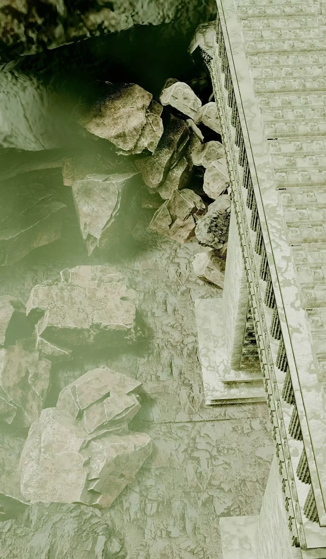 ancient ruins gateway 3D model - fantasy temple arch 3D model_7