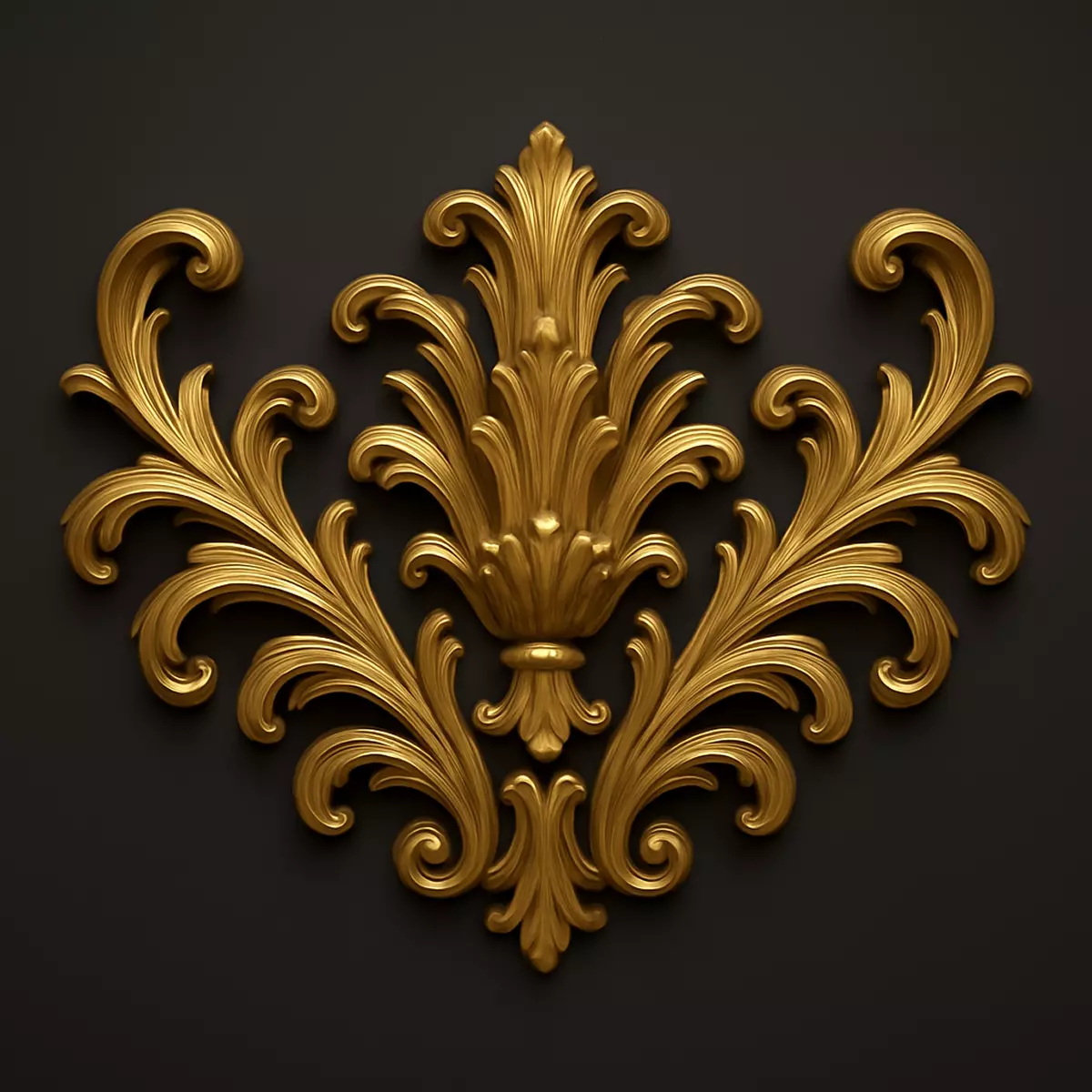 Ornate Decorative Wall Element 3D print model_0
