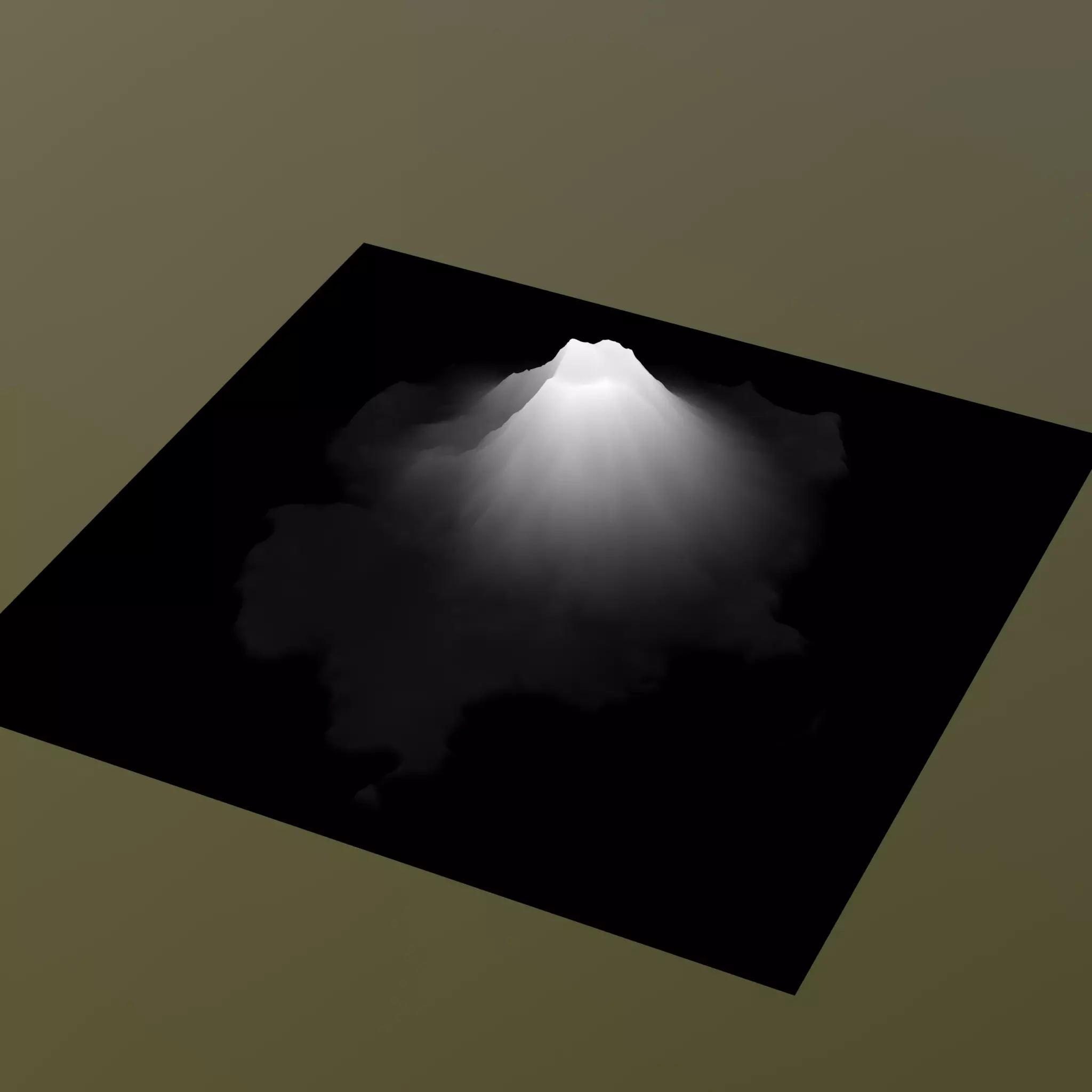 Volcanic Island Terrain Base Mesh with Erosion and Height Masks 3D model_5