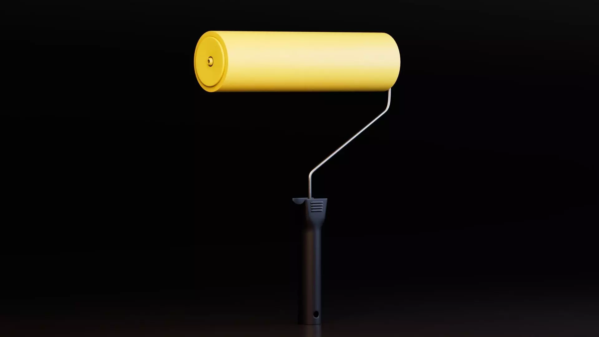 Paint Roller Free low-poly 3D model_0