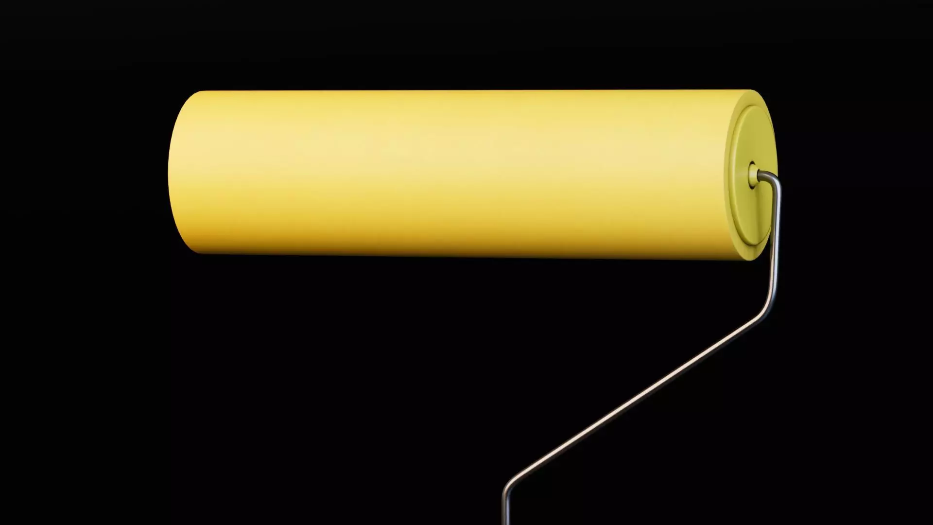 Paint Roller Free low-poly 3D model_4