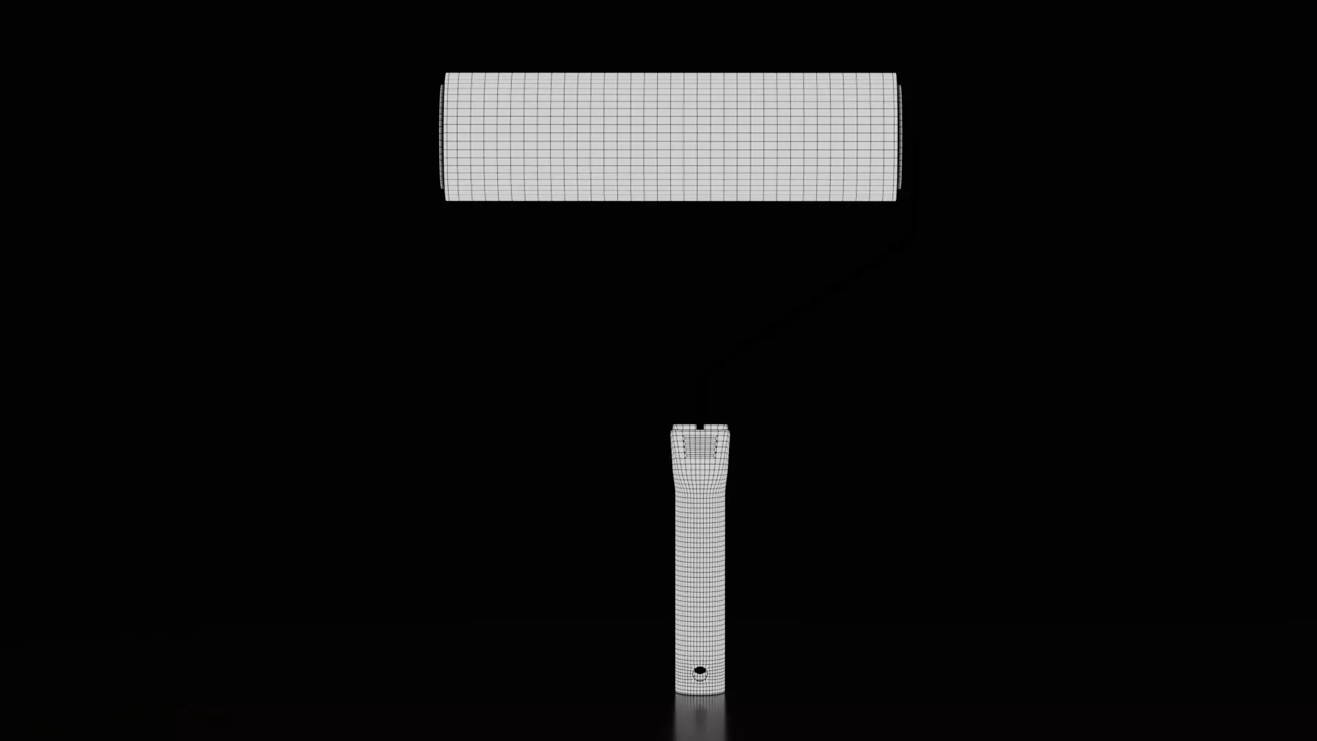 Paint Roller Free low-poly 3D model_6