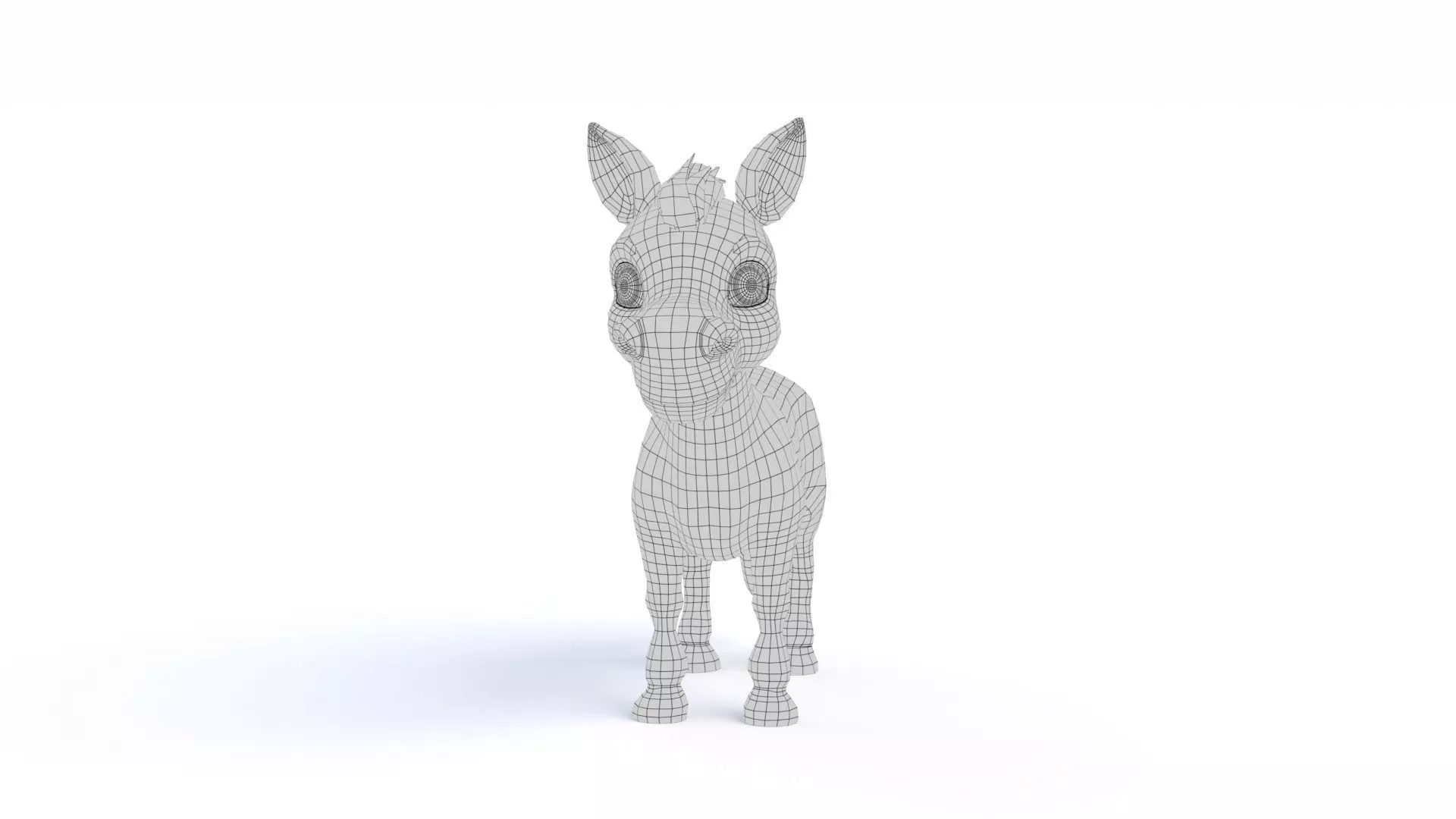 Cartoon Donkey 3D model_24