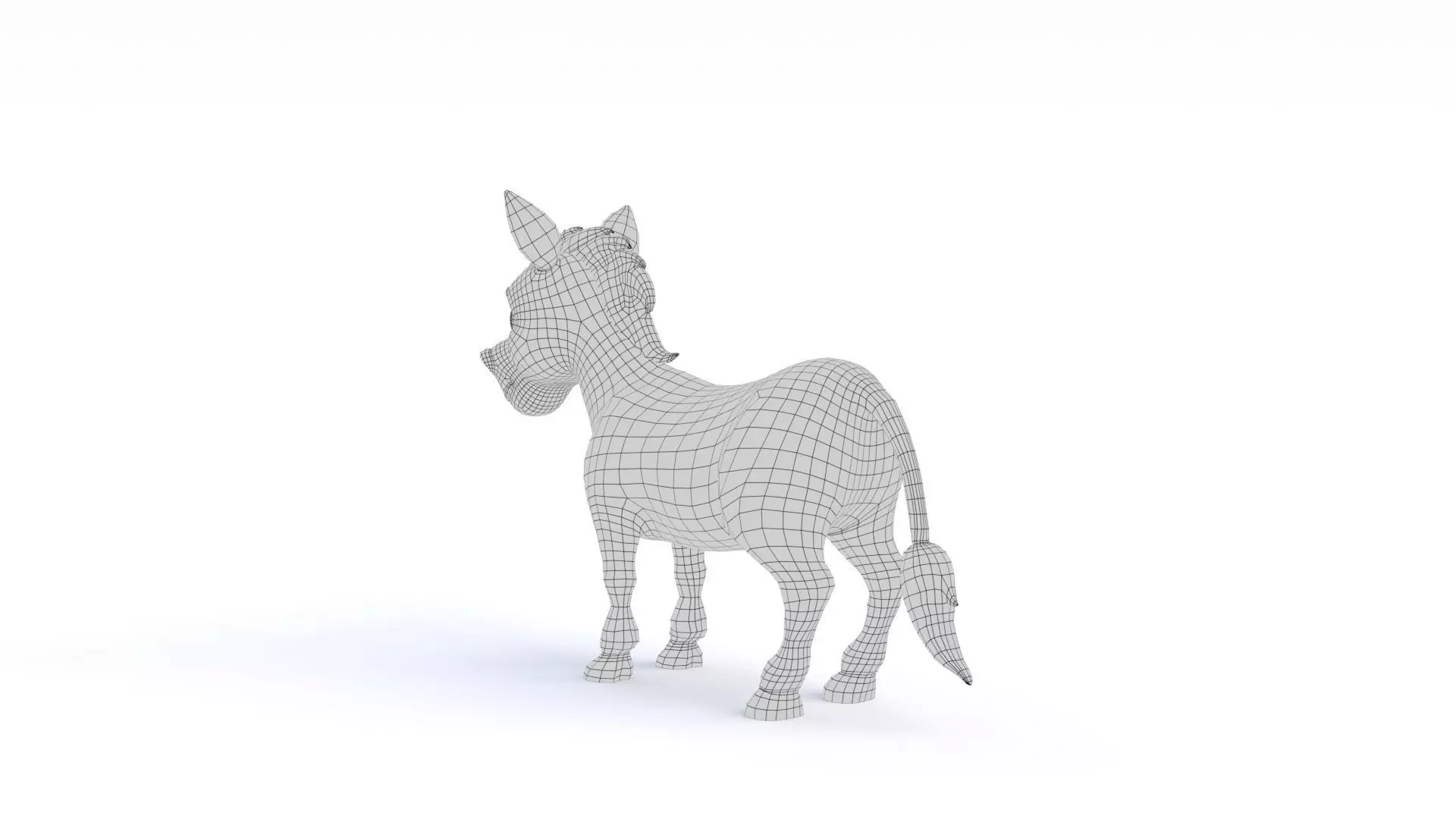 Cartoon Donkey 3D model_21