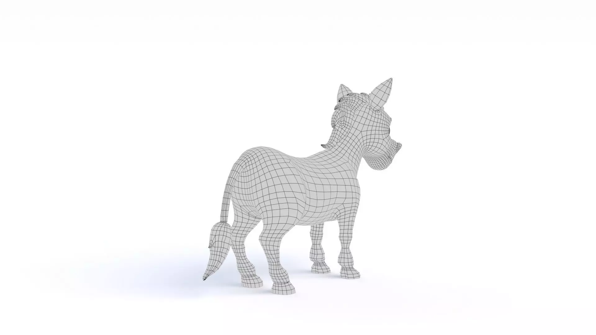 Cartoon Donkey 3D model_19