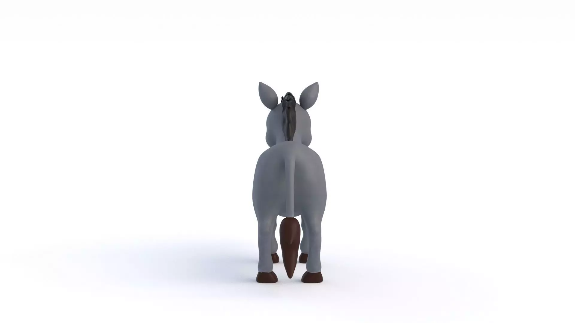 Cartoon Donkey 3D model_6