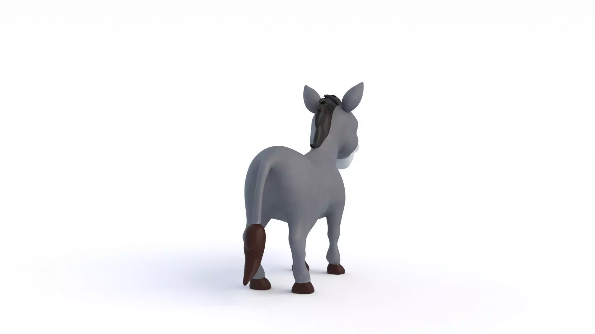 Cartoon Donkey 3D model_5