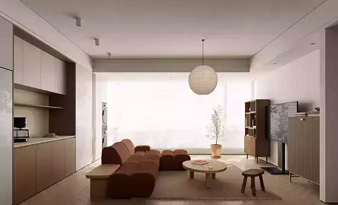 modern living room dining room interior scenes 