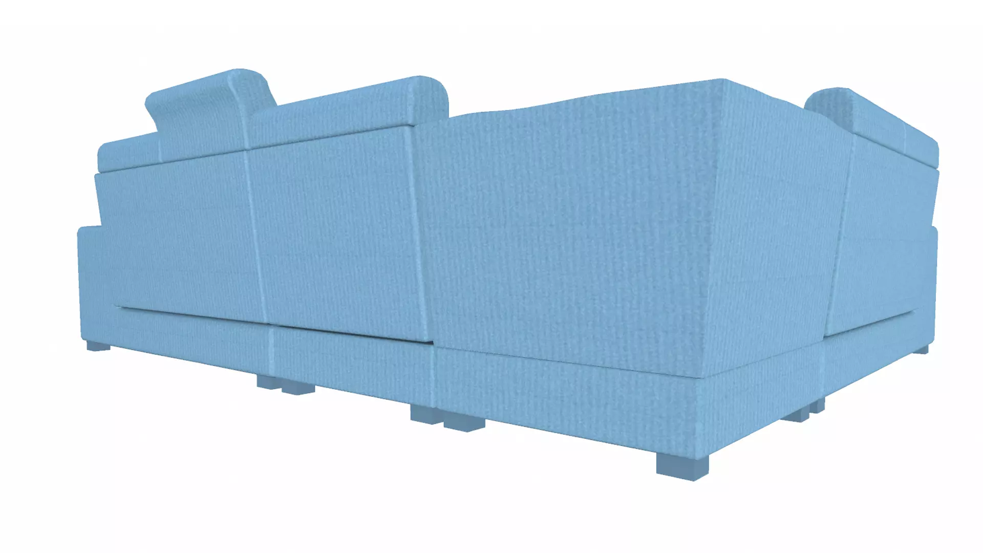 L Shape Sofa PBR Textured Low-poly 3D model_5