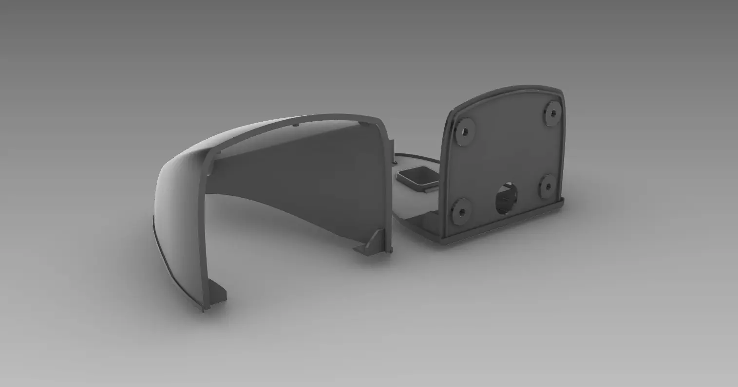 camera frame for mercedez-benz sprinter 3D print model_1