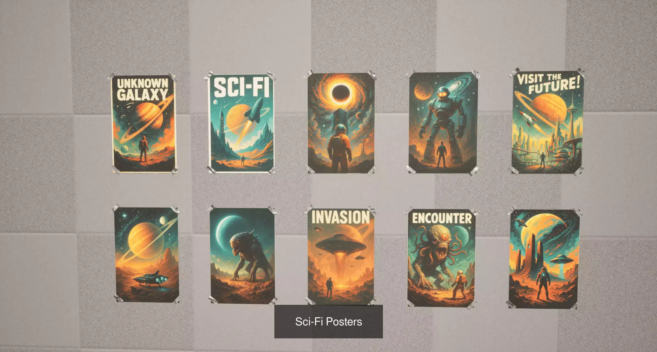 Ultimate Posters 3D Collection 10 Unique Themed Packs _10