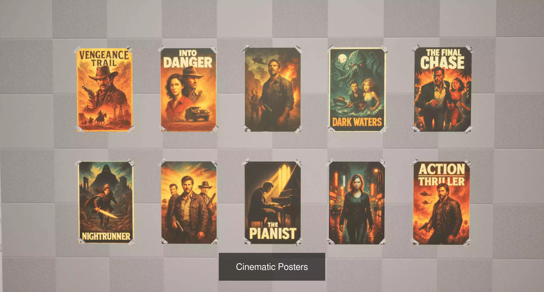 Ultimate Posters 3D Collection 10 Unique Themed Packs _3