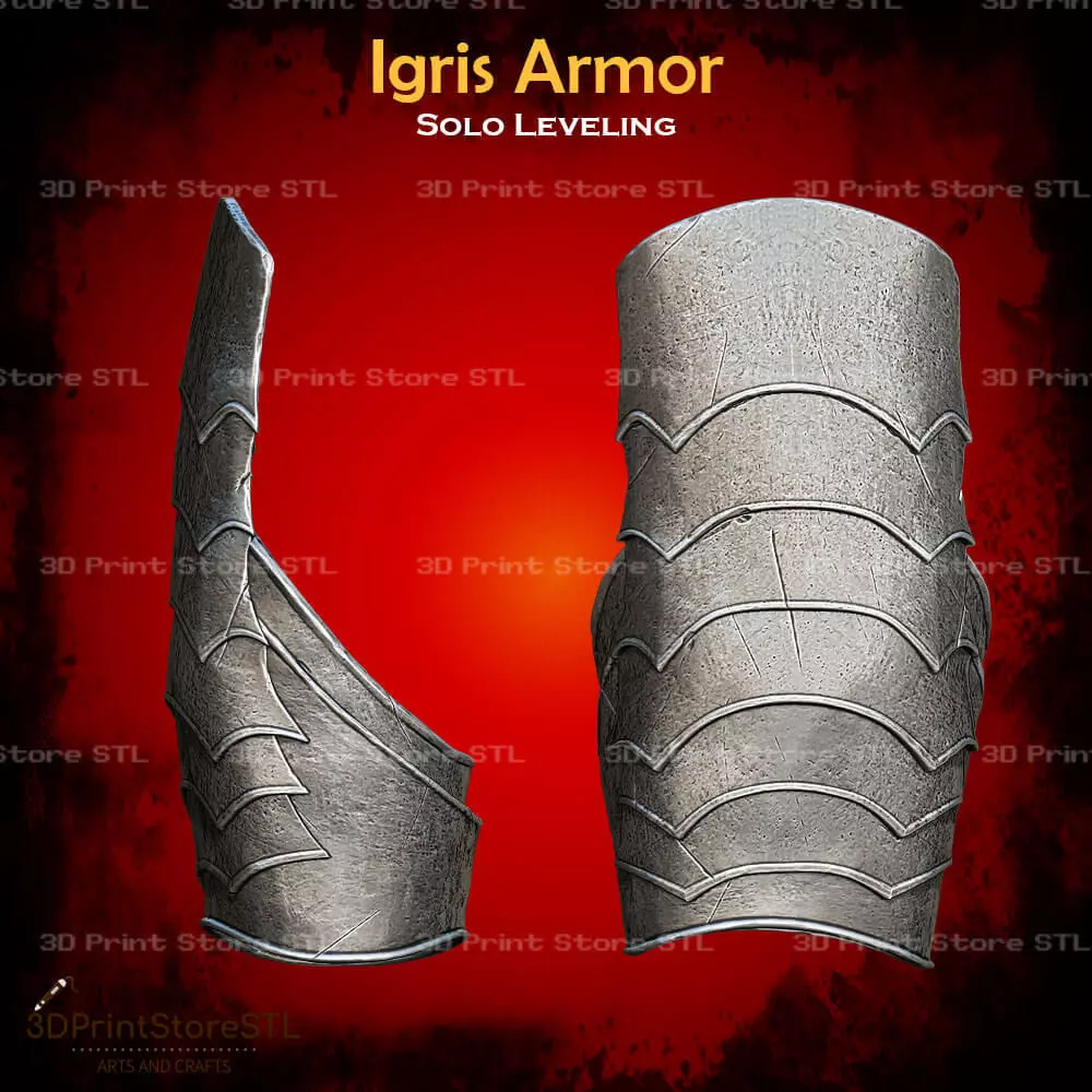 Igris Armor Cosplay Solo Leveling - STL File 3D print model_9
