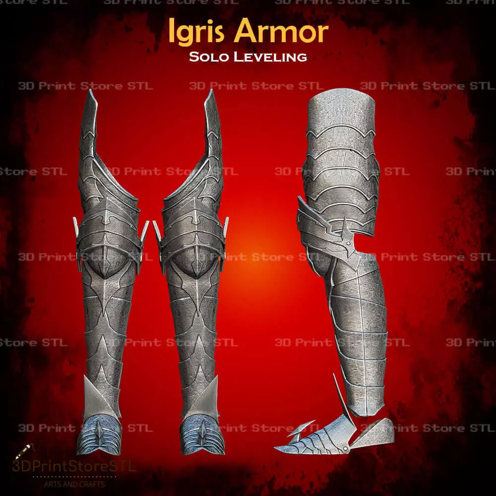 Igris Armor Cosplay Solo Leveling - STL File 3D print model_8