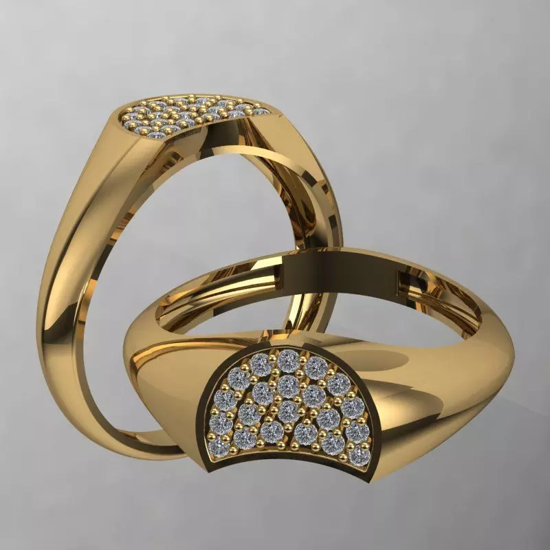 Gemstone Ring Free 3D print model