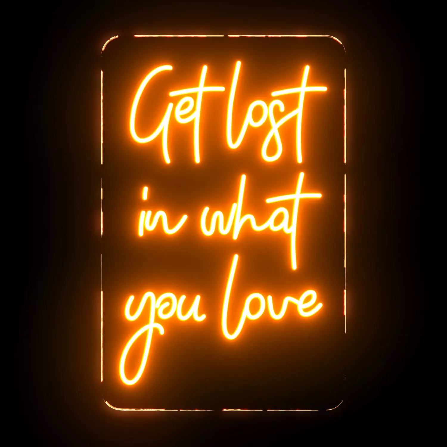 Get lost in what you love Neon Sign 3D model_0