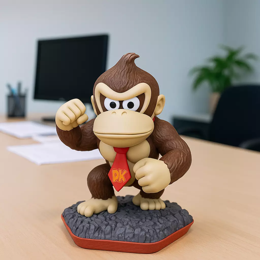 Donkey Kong 3D print model_0