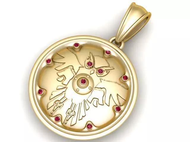 Bird pendant 3D printable model 3D print model