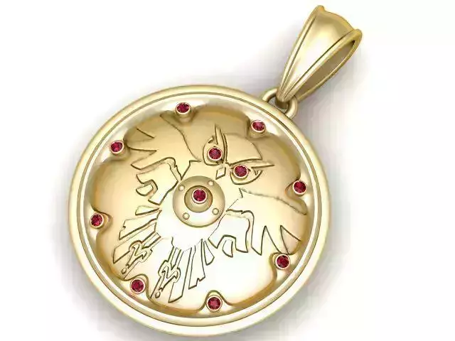 Bird pendant 3D printable model 3D print model