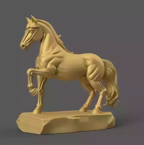 Majestic Horse Statue 3D Model STL File
