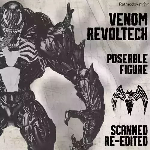 Venom Revoltech Amazing Yamaguchi - Scanned Action Figure 3D print model