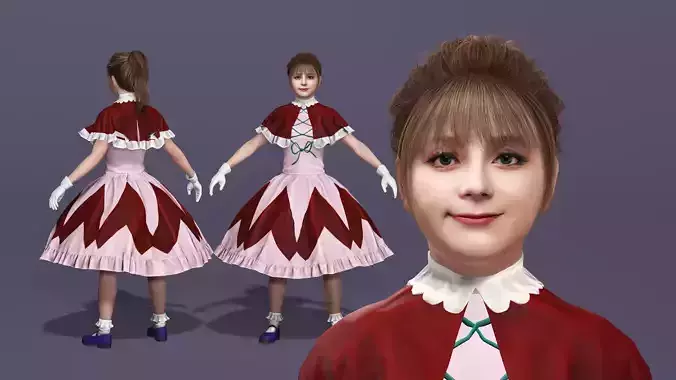 Next-Gen Realistic Biscuit Krueger Character MARiA GokuRakuJoudo 3D model
