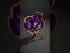 Vibrant Pansy Blossom model pack Low-poly 3D model_2