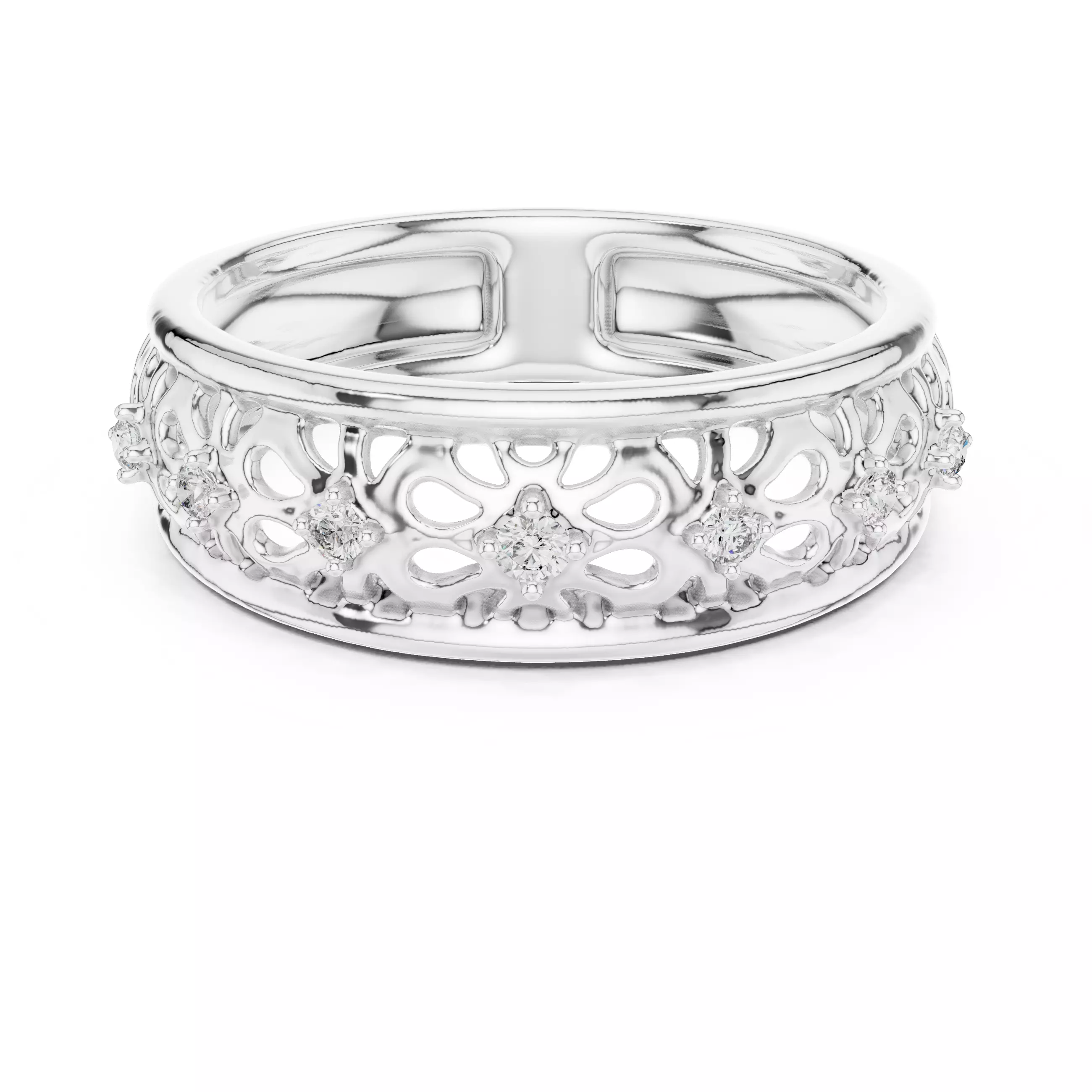 Ultra light wt minimalist Ring 3dm stl renders 360 animation 3D print model_9