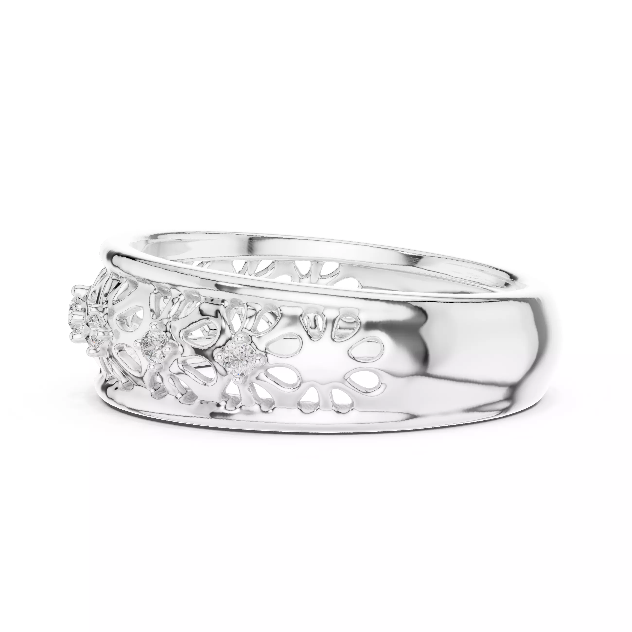 Ultra light wt minimalist Ring 3dm stl renders 360 animation 3D print model_8