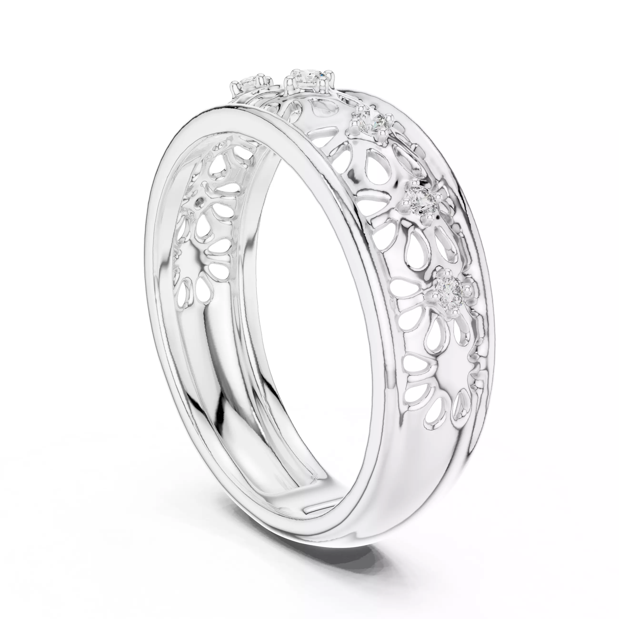 Ultra light wt minimalist Ring 3dm stl renders 360 animation 3D print model_6