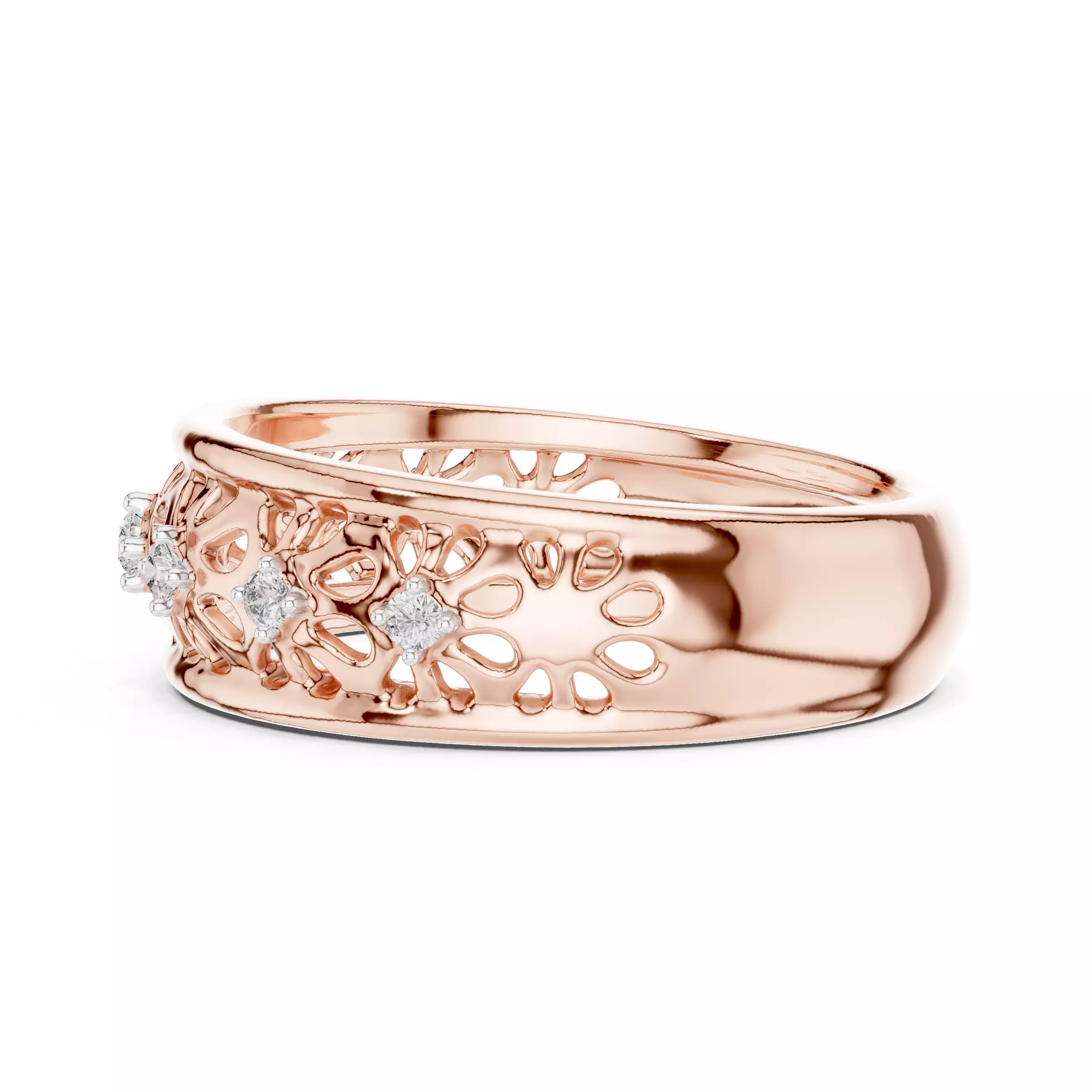 Ultra light wt minimalist Ring 3dm stl renders 360 animation 3D print model_5