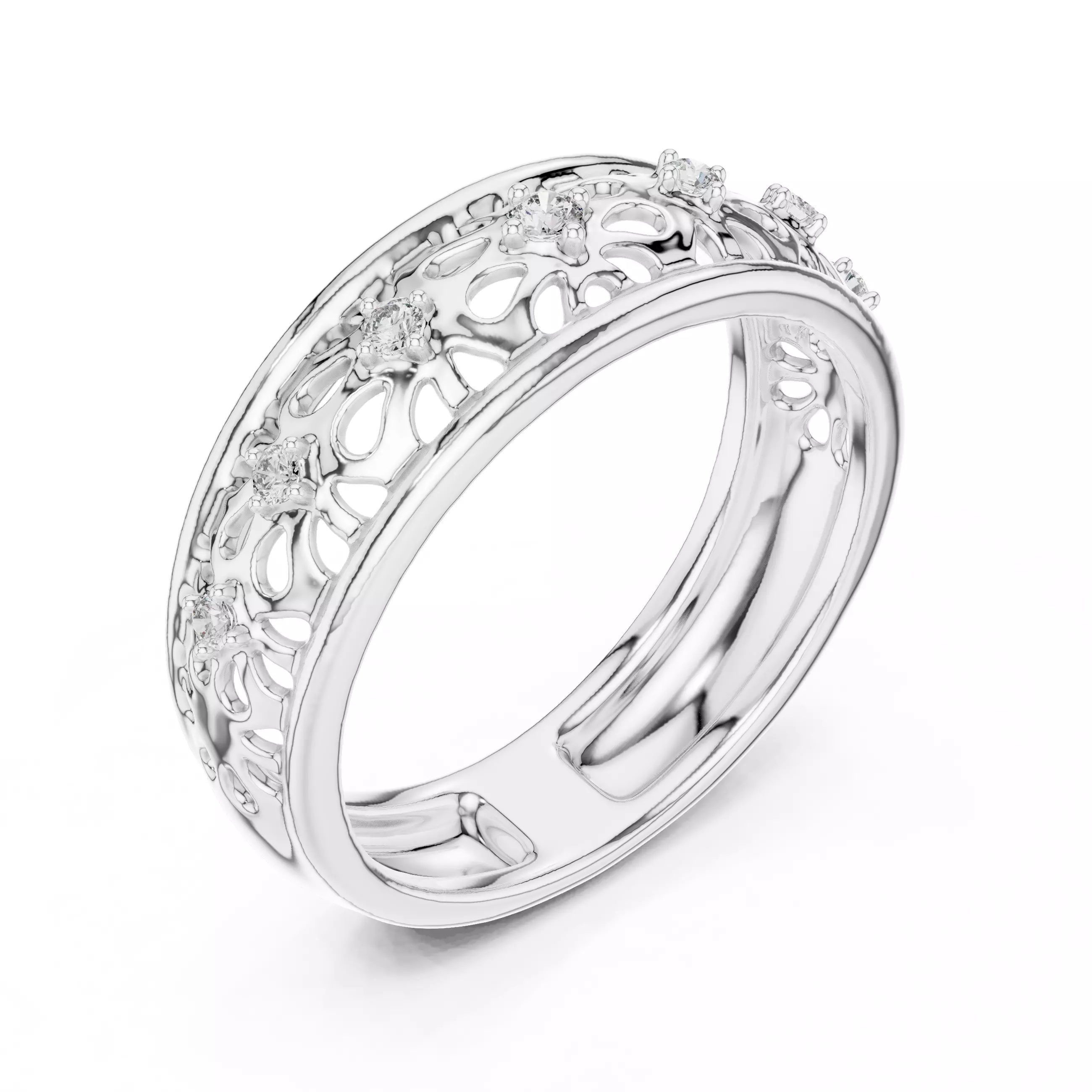 Ultra light wt minimalist Ring 3dm stl renders 360 animation 3D print model_7