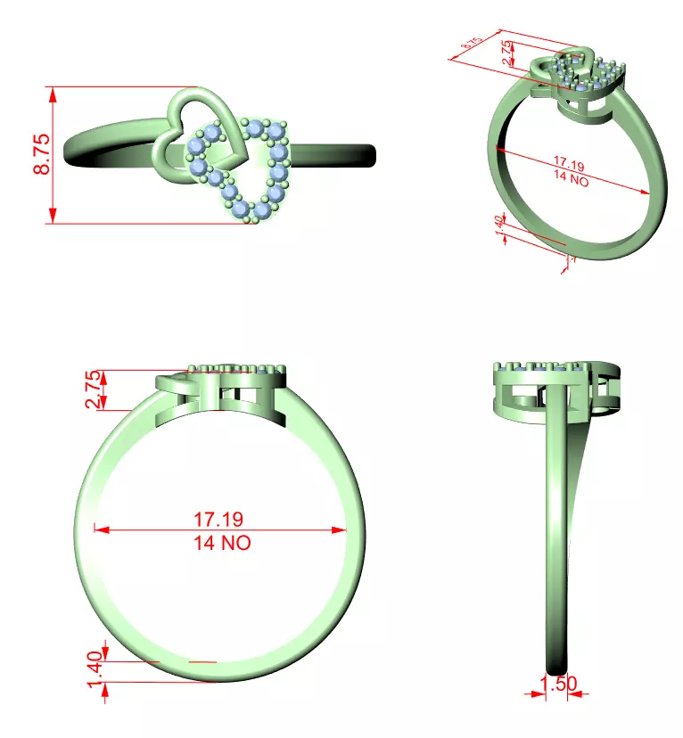 Ultra light wt minimalist Ring 3dm stl renders 360 animation 3D print model_1