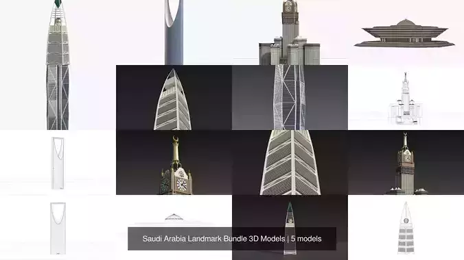 Saudi Arabia Landmark Bundle 3D Models