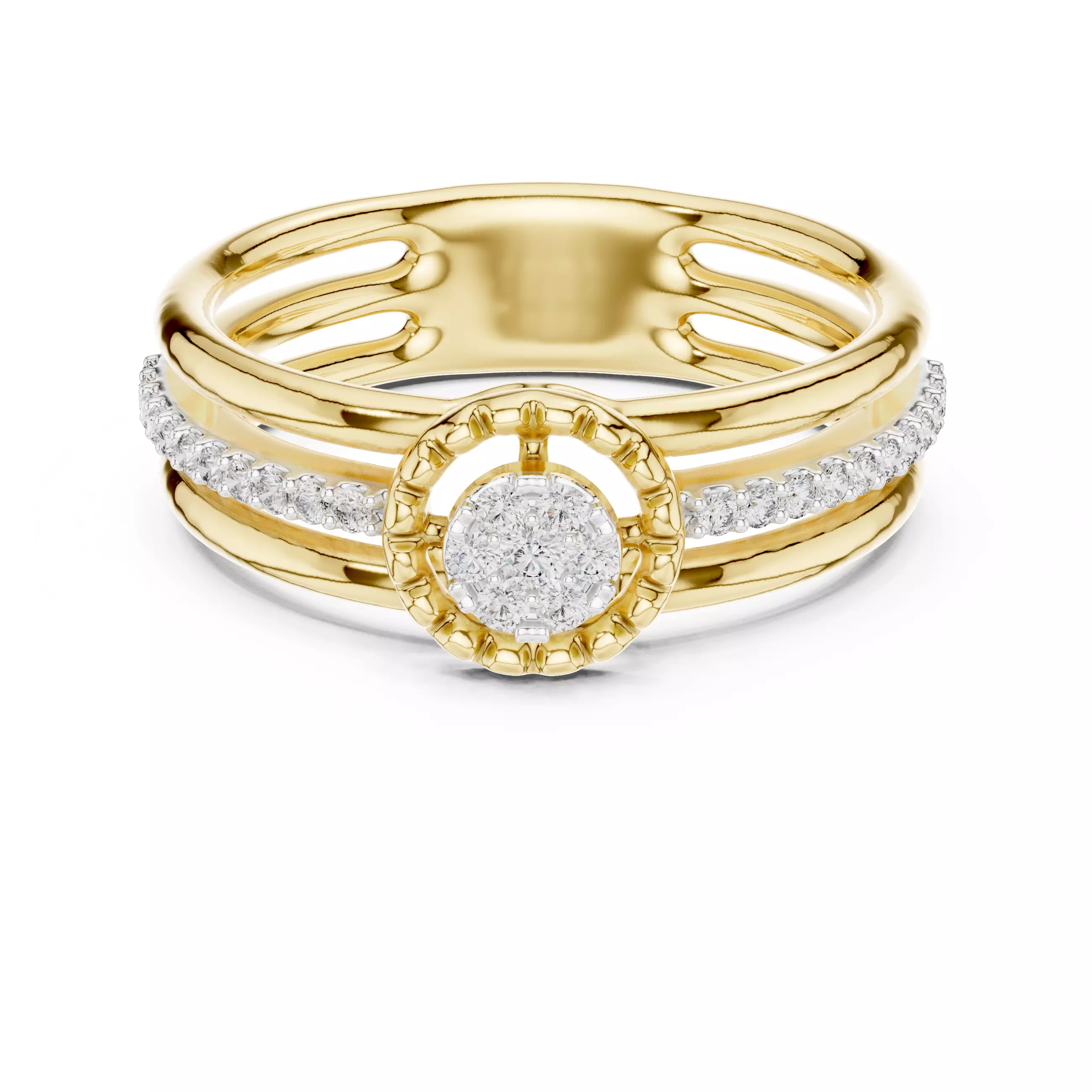 Ultra light wt minimalist Ring 3dm stl renders 360 animation 3D print model_19