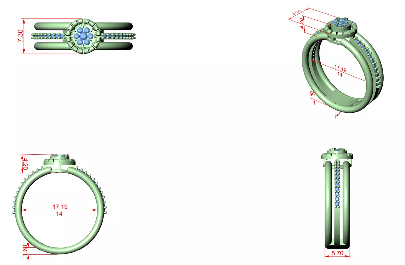 Ultra light wt minimalist Ring 3dm stl renders 360 animation 3D print model_1