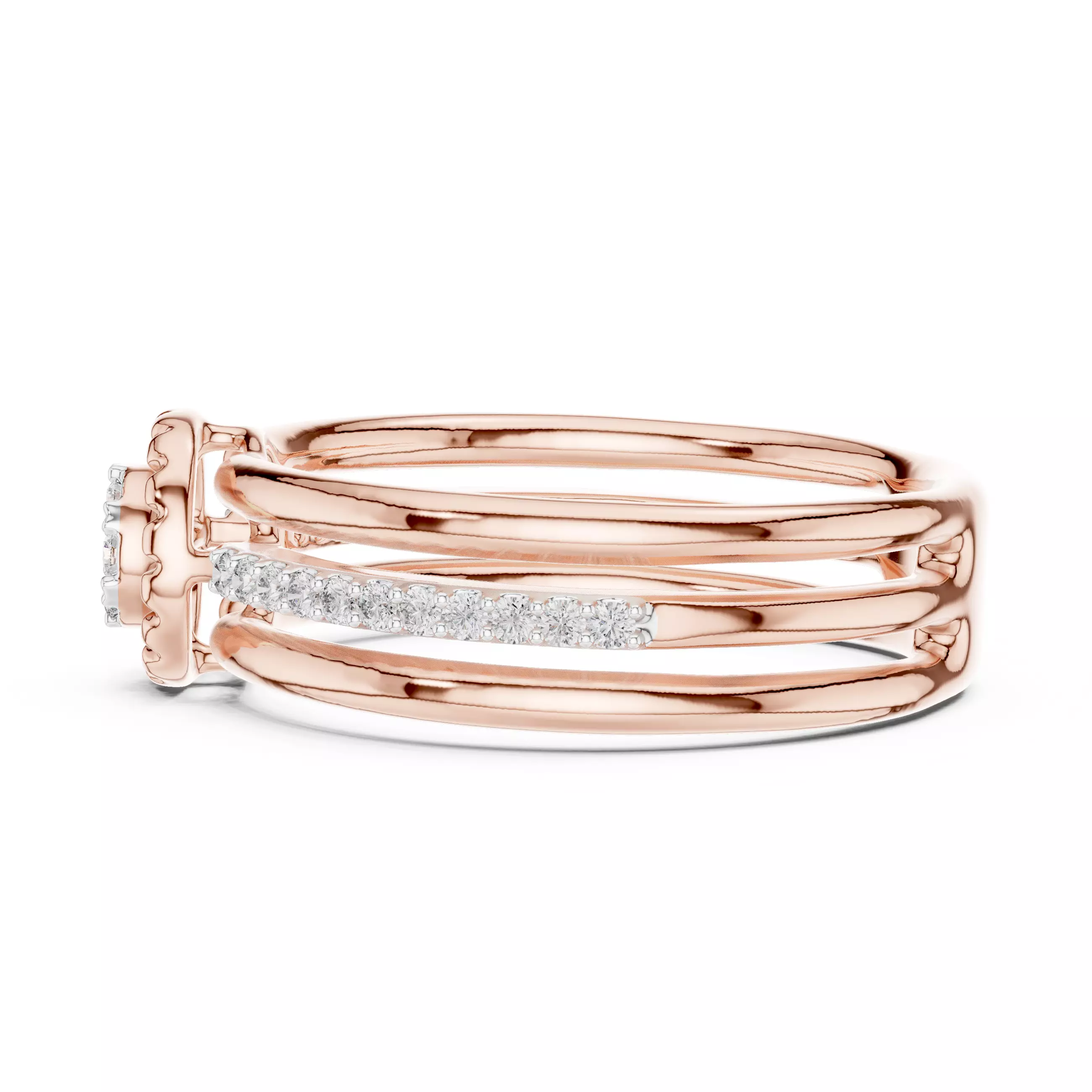 Ultra light wt minimalist Ring 3dm stl renders 360 animation 3D print model_6