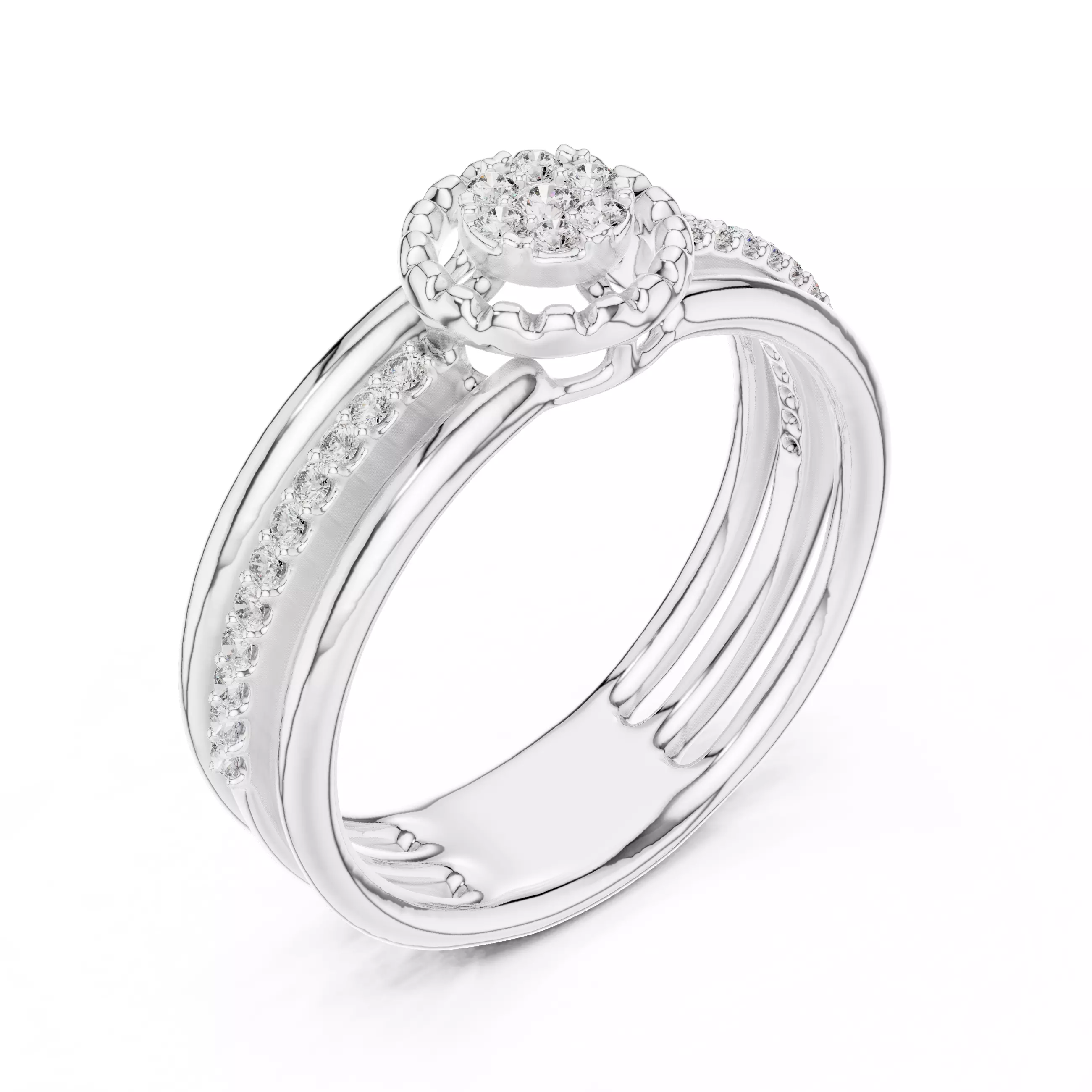 Ultra light wt minimalist Ring 3dm stl renders 360 animation 3D print model_9