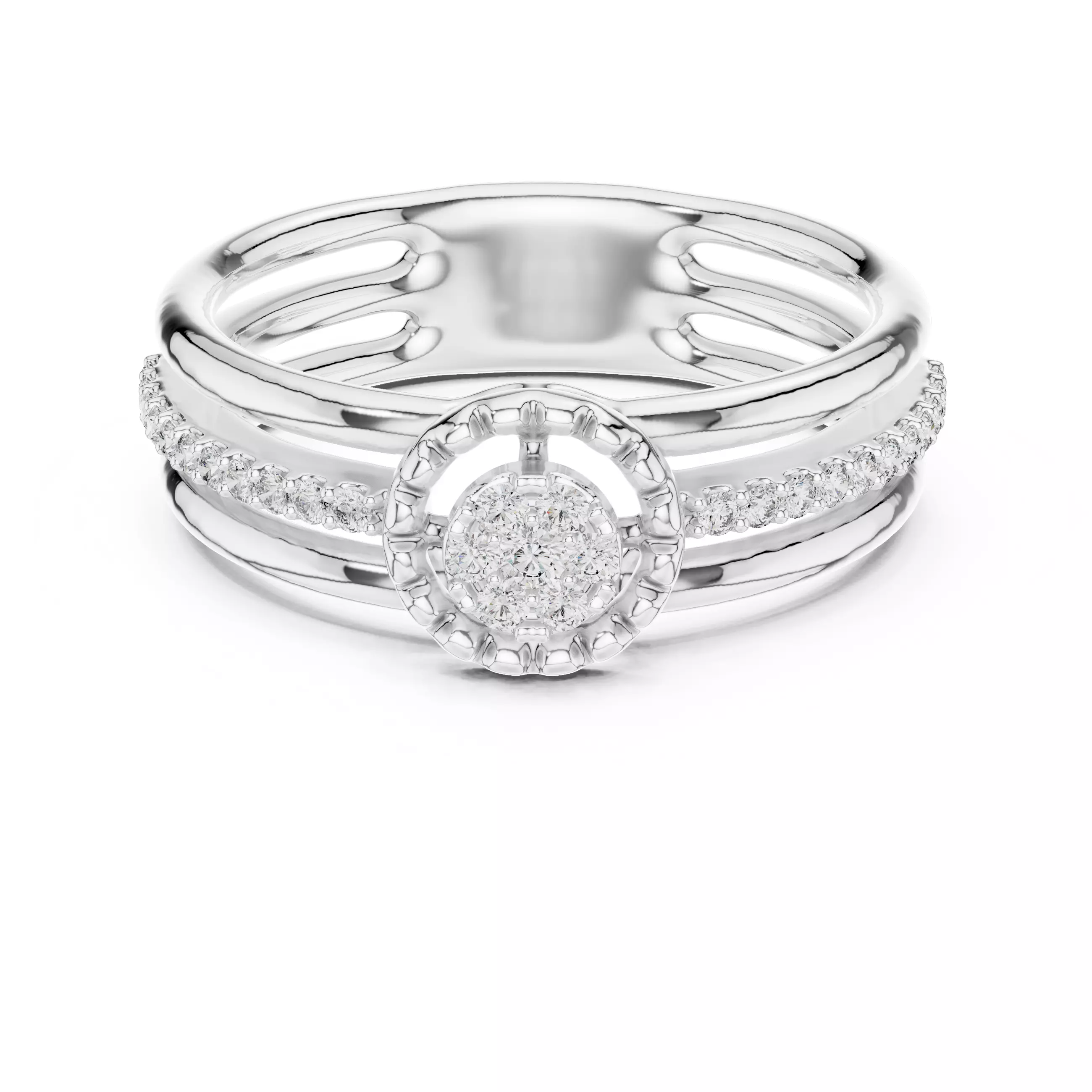 Ultra light wt minimalist Ring 3dm stl renders 360 animation 3D print model_12