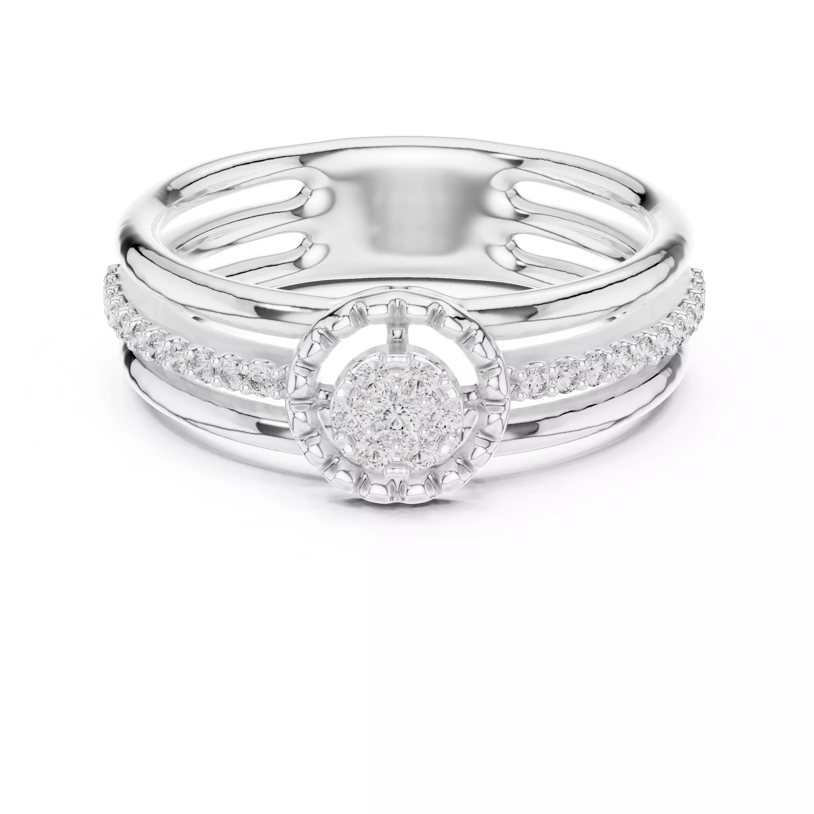 Ultra light wt minimalist Ring 3dm stl renders 360 animation 3D print model_13