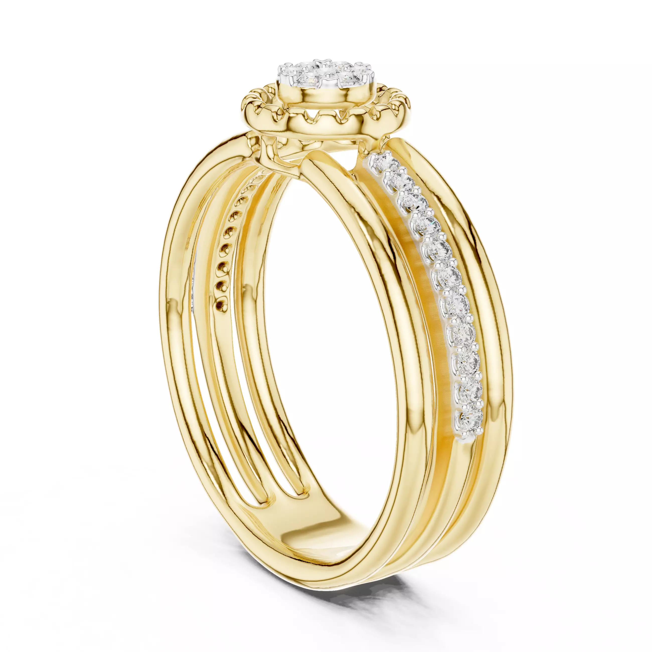 Ultra light wt minimalist Ring 3dm stl renders 360 animation 3D print model_14